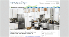 Desktop Screenshot of pacificappliancegroup.net